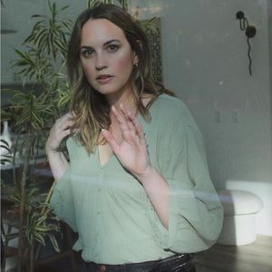 Esby Apparel Reversible Mia Top in Moss Cotton Gauze